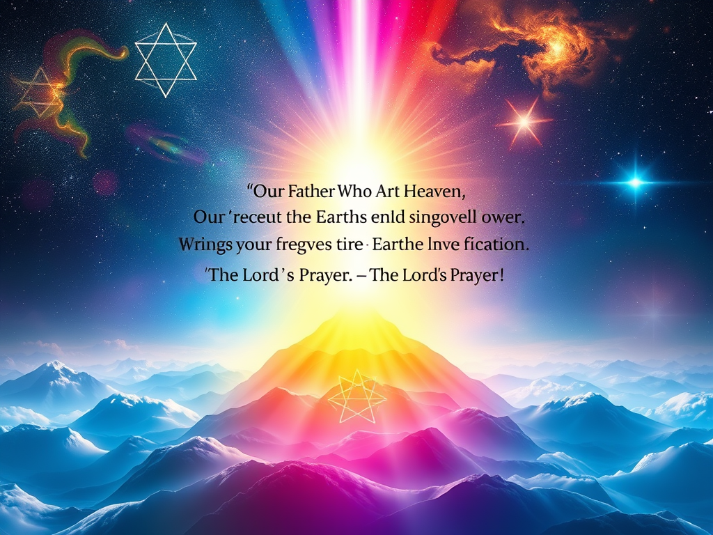 The Vibrational Structure of The Lord’s Prayer